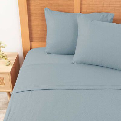 Imagen 1 del producto Juego de Sábanas Polar Mashini 2 Plazas Liso Celeste