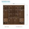 Clóset Onessta Master 8 Puertas Grafito
