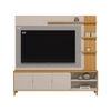 Home TV Di Poretti Design Napoli Hasta 70" Caf&eacute; Claro