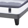 Cama Europea Flex King Titanium New + Set Maderas Capitoné Boston