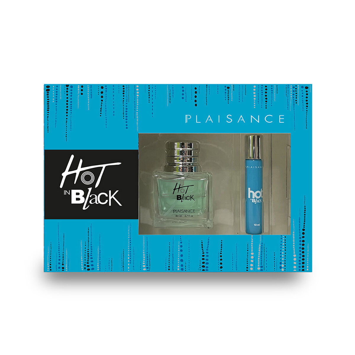 Set de Perfume Plaisance Hot In Black 80 ml + Perfumero Plaisance