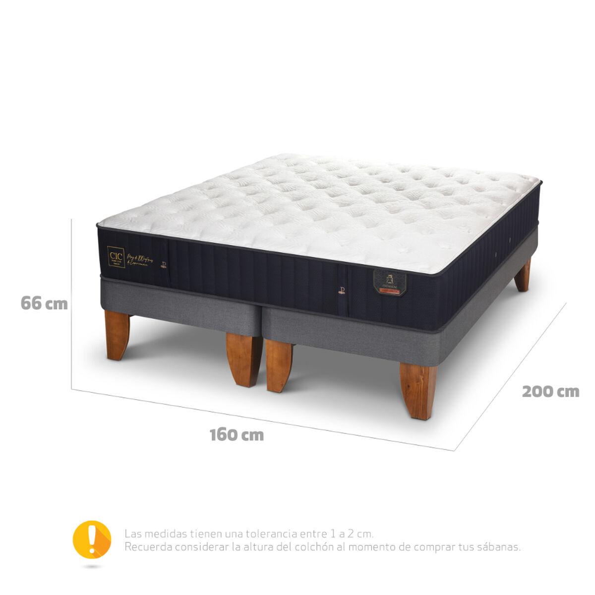 Cama europea CIC Queen Premium