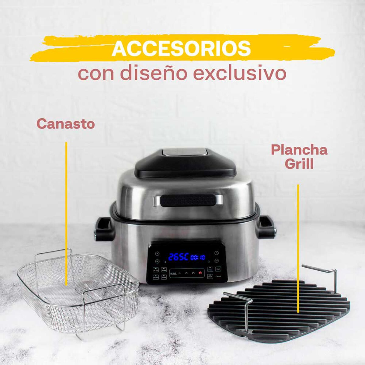Freidora de Aire  Easyways Air fryer grill 6 lts.
