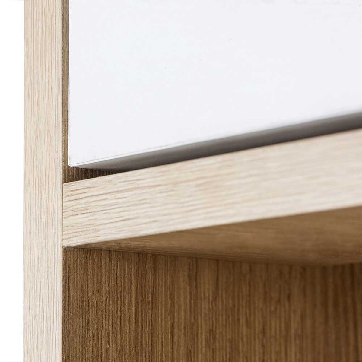 Velador Mobikit Oslo Blanco-Jerez 1 Cajón