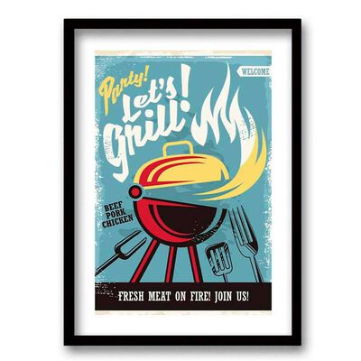 Cuadro Decorativo Retela Grill 50 x 35 cm