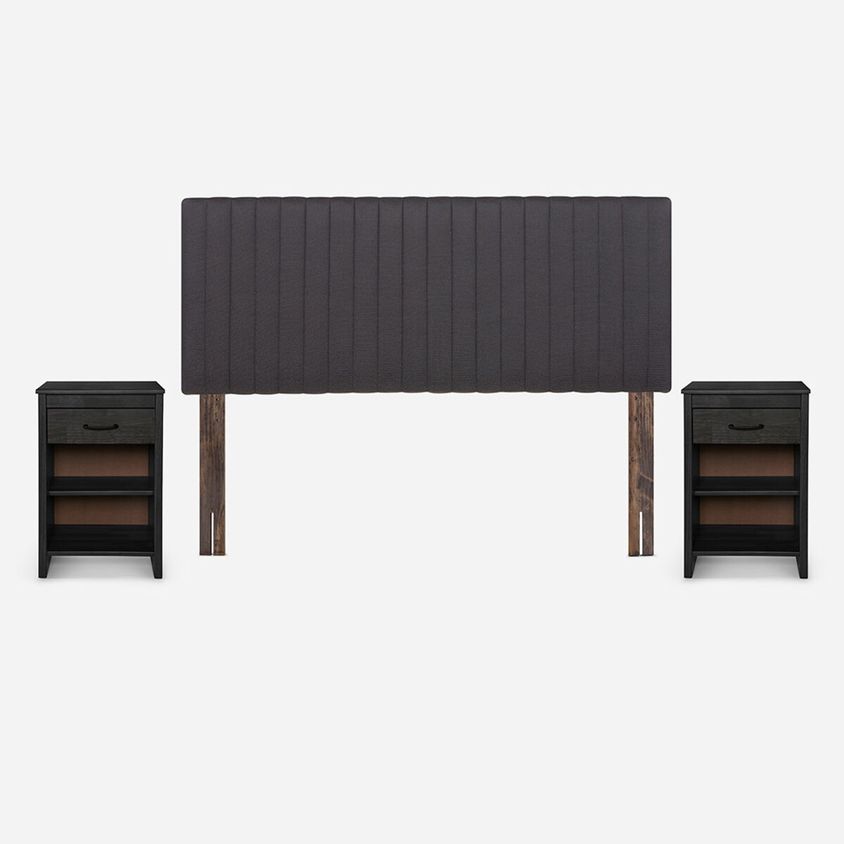 Cama Europea Rosen 2 Plazas New Style 6 Plus + Set Muebles Lucio