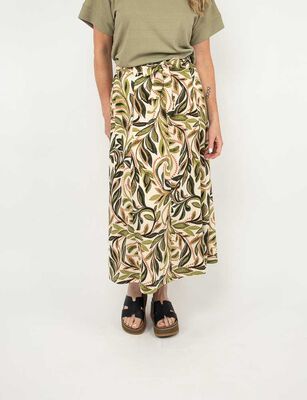 Imagen 1 del producto Falda Maxi Estampada Mujer Portman Club Verde