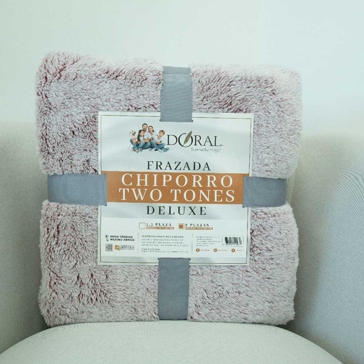 Frazada Doral 2 Plazas Chiporro Two Tones D4