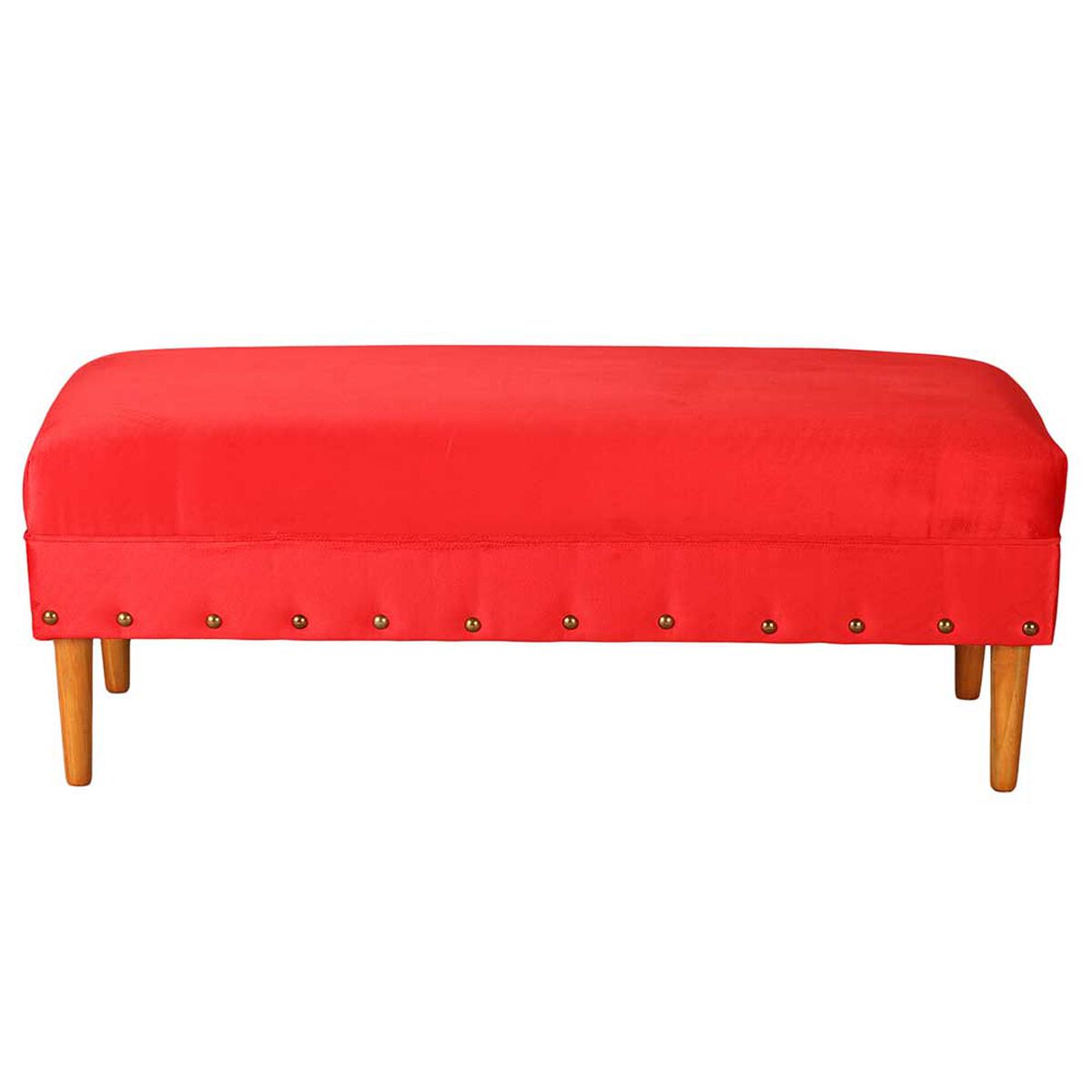 Banqueta Bodevir Provenza Tacha Felpa 04 Rojo