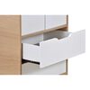 Clóset Mobikit Misuri 2 Puertas 2 Cajones Blanco Carvalo