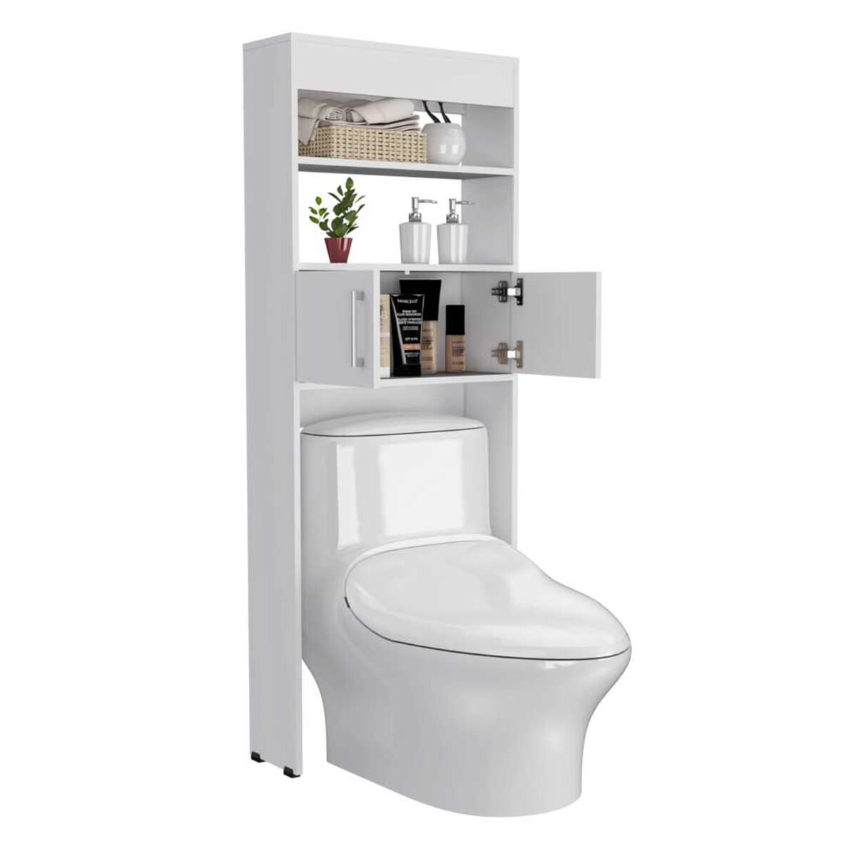 Mueble Optimizador para Ba&ntilde;o TuHome Madrid 2 Puertas Blanco