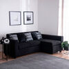 Seccional Muebles MPR Jazm&iacute;n 4 Cuerpos Negro