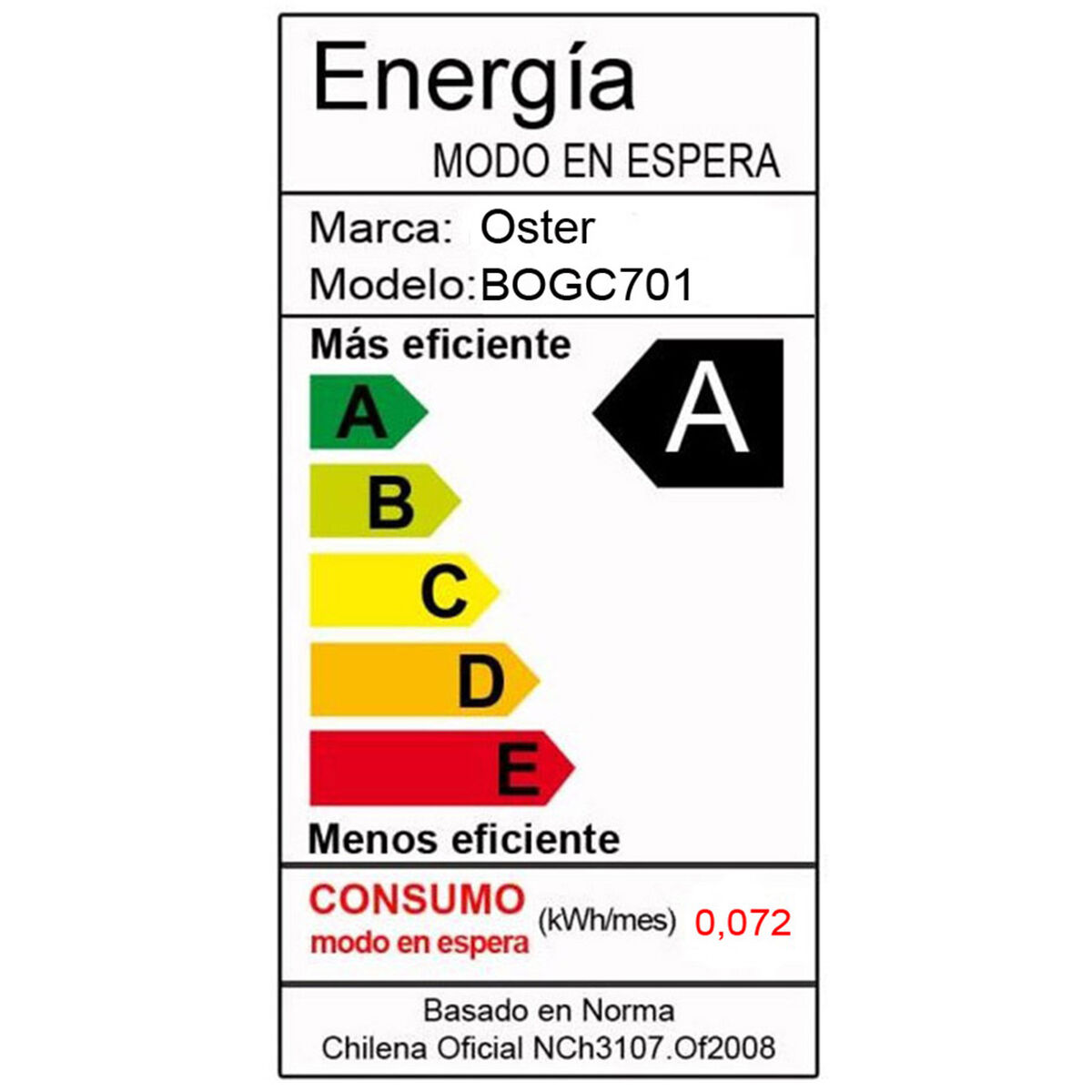 Microondas Oster BOGC701 20 lt