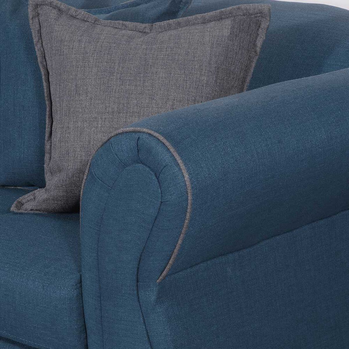 Sofá Black Factory Emili 3 Cuerpos Esmeralda