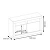 Rack TV Home Mobili Perry Hasta 50" Blanco Off Café