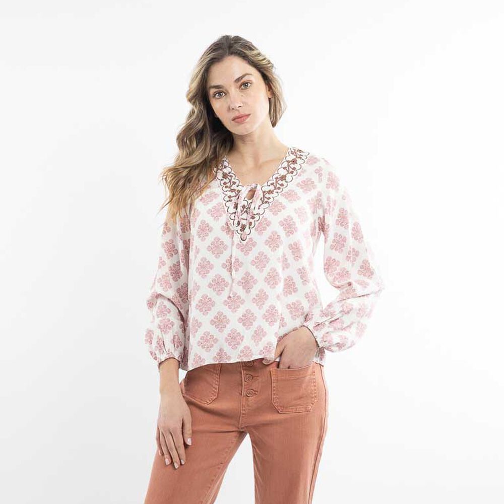 Blusa Estampada Manga Larga Mujer Alma