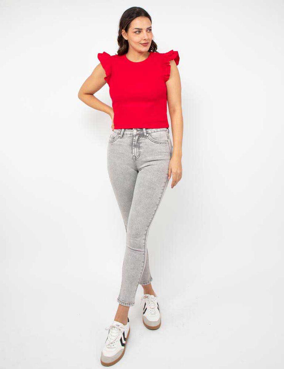 Polera Lisa Sin Mangas Mujer Zibel