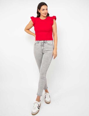 Imagen 2 del producto Polera Lisa Sin Mangas Mujer Zibel Rojo