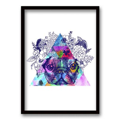 Cuadro Decorativo Retela Bulldog Francés 50 x 35 cm