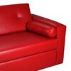 Sofá Bodevir Vivo PU 30 3 Cuerpos Rojo 