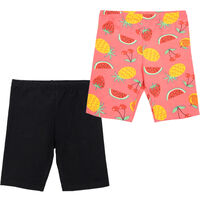 Pack 2 Calza Corta Niña Chess Fucsia, Rosado