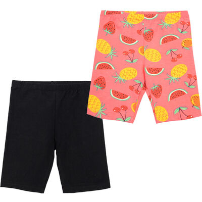 Imagen 1 del producto Pack 2 Calza Corta Niña Chess Crudo, Fucsia, Rosado, Verde