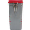 Canister metálico rectangular mediano