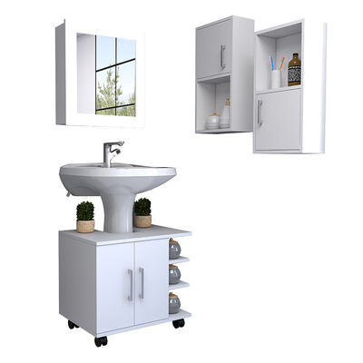 Imagen 2 del producto Botiquín + Optimizador Lavamanos 55 + Auxiliar X2 TuHome Big Bath