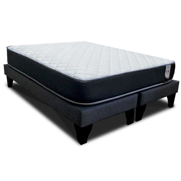 Cama Europea Sleepwell Base Dividida 2 Plazas Equilibrium