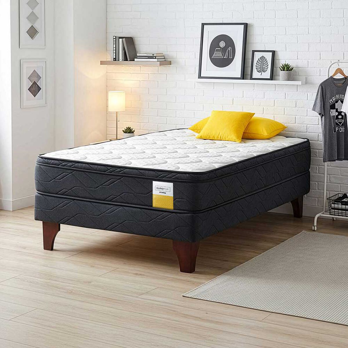 Cama Europea Drimkip 1 Plaza Plus Eurotop