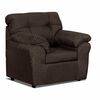Juego de Living Deco Outlet Polonia Sofá 3 Cuerpos + Dos Sillones 1 Cuerpo Chocolate