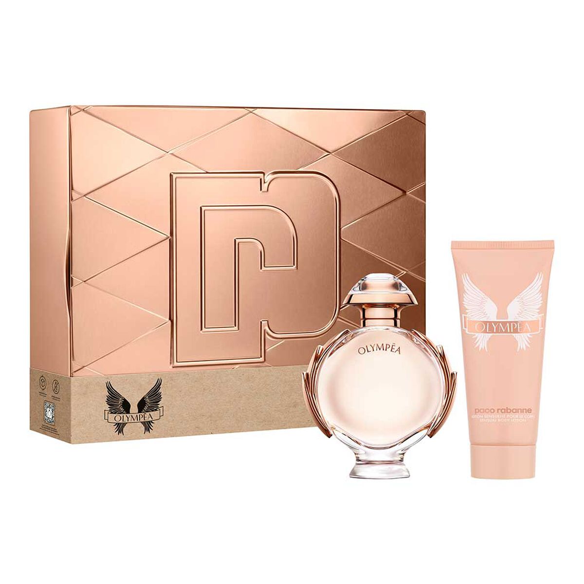 Set Perfume Paco Rabanne Olympéa EDP 80 ml + Body Lotion 100 ml