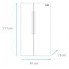 Refrigerador Side by Side Mabe MSC631LKNG0 581 lts.