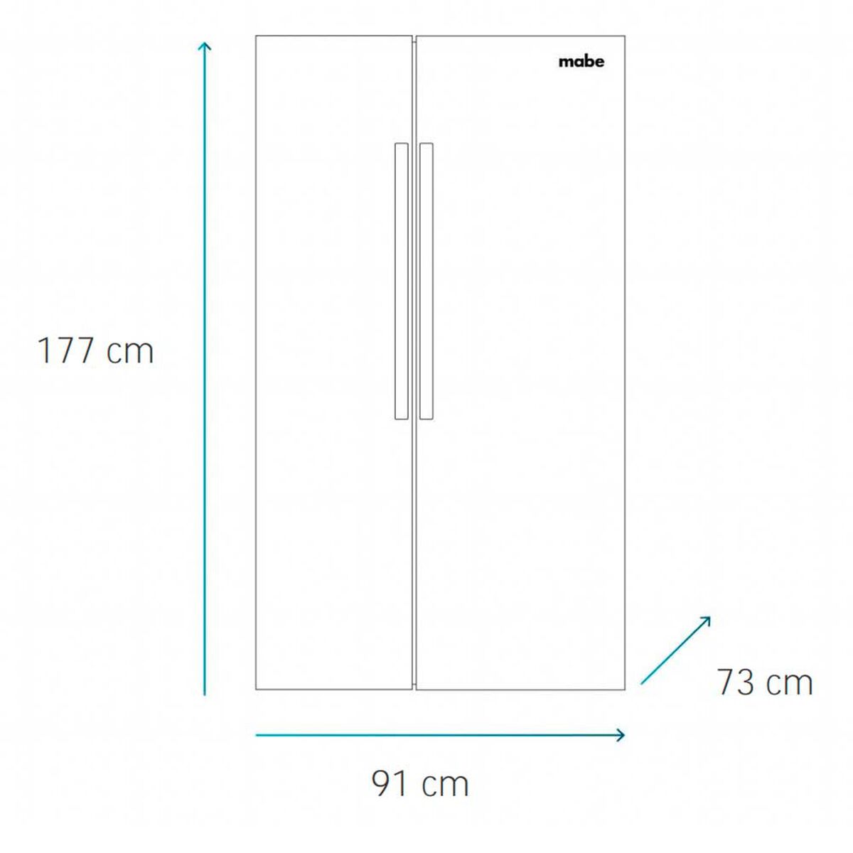Refrigerador Side by Side Mabe MSC631LKNG0 581 lts.