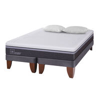 Cama Europea CIC Base Dividida 2 Plazas Ortopedic Advance + Almohadas