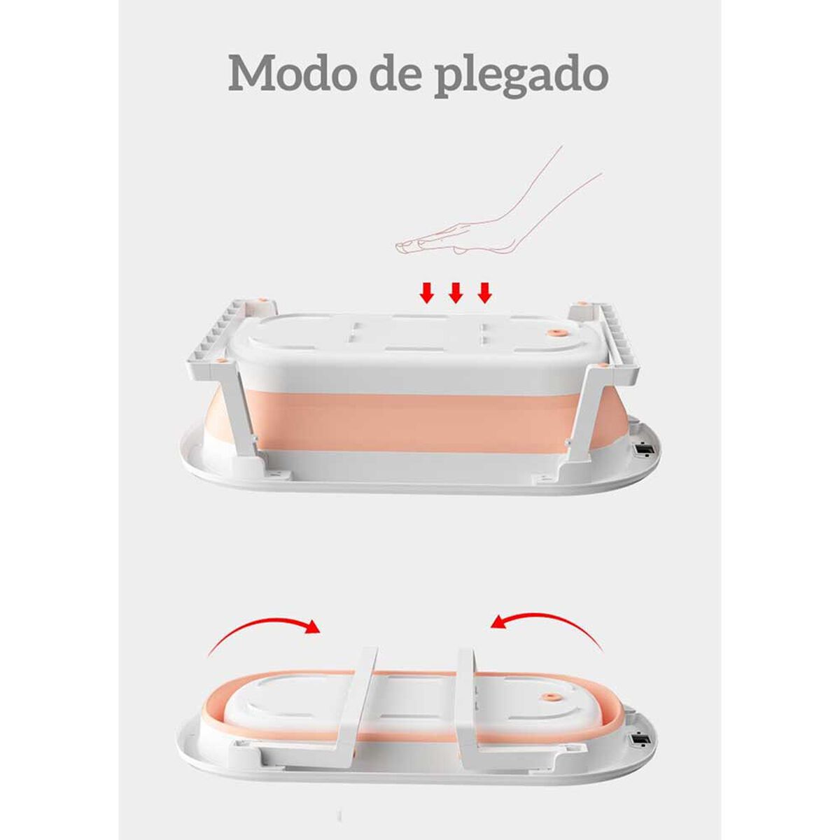 Bañera Plegable con Cojín y más Accesorios Azul Lubabycas