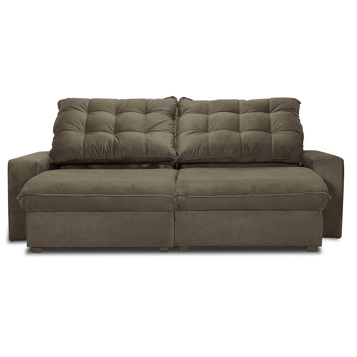 Sofá Reclinable Innovamuebles Magestic 2 Cuerpos Chocolate