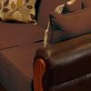 Juego de Living Elegant Detail Girona Sof&aacute; 2 Cuerpos + Dos sillones 1 Cuerpo Caf&eacute;