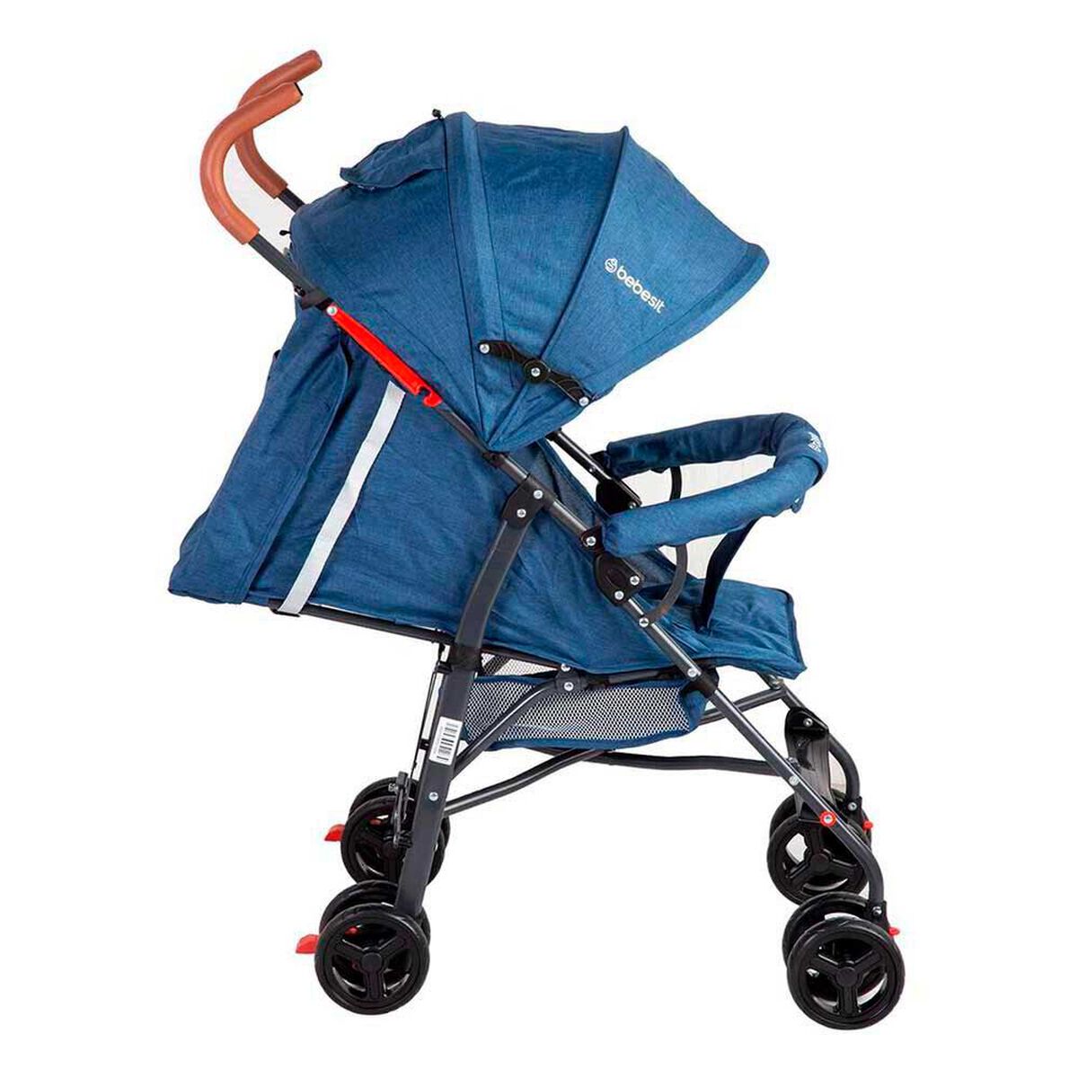 Coche Paragua Bebe 5126 Plegable Liviano Compacto Azul Bebesit