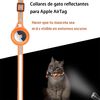 Collar para Gato Laudtec Airtag Naranja