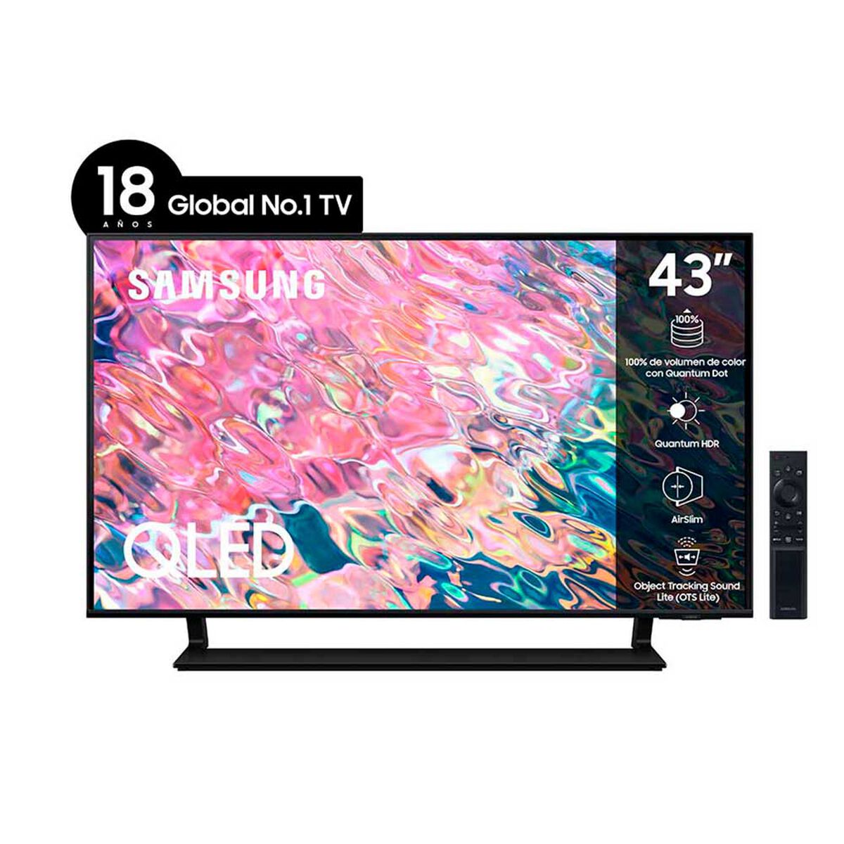 QLED 43” Samsung Q65B Smart TV 4K UHD 2022
