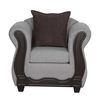 Juego de Living Black Factory Barcelona Sofá 3 Cuerpos + Dos Sillones 1 Cuerpo Crema
