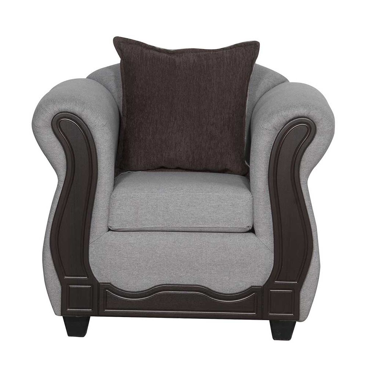 Juego de Living Black Factory Barcelona Sofá 3 Cuerpos + Dos Sillones 1 Cuerpo Crema