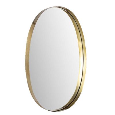 Espejo Metal Vgo para Colgar Ovalado 70 cm Dorado