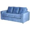 Sofá Muebles America Emilia 3 Cuerpos Azul Petróleo