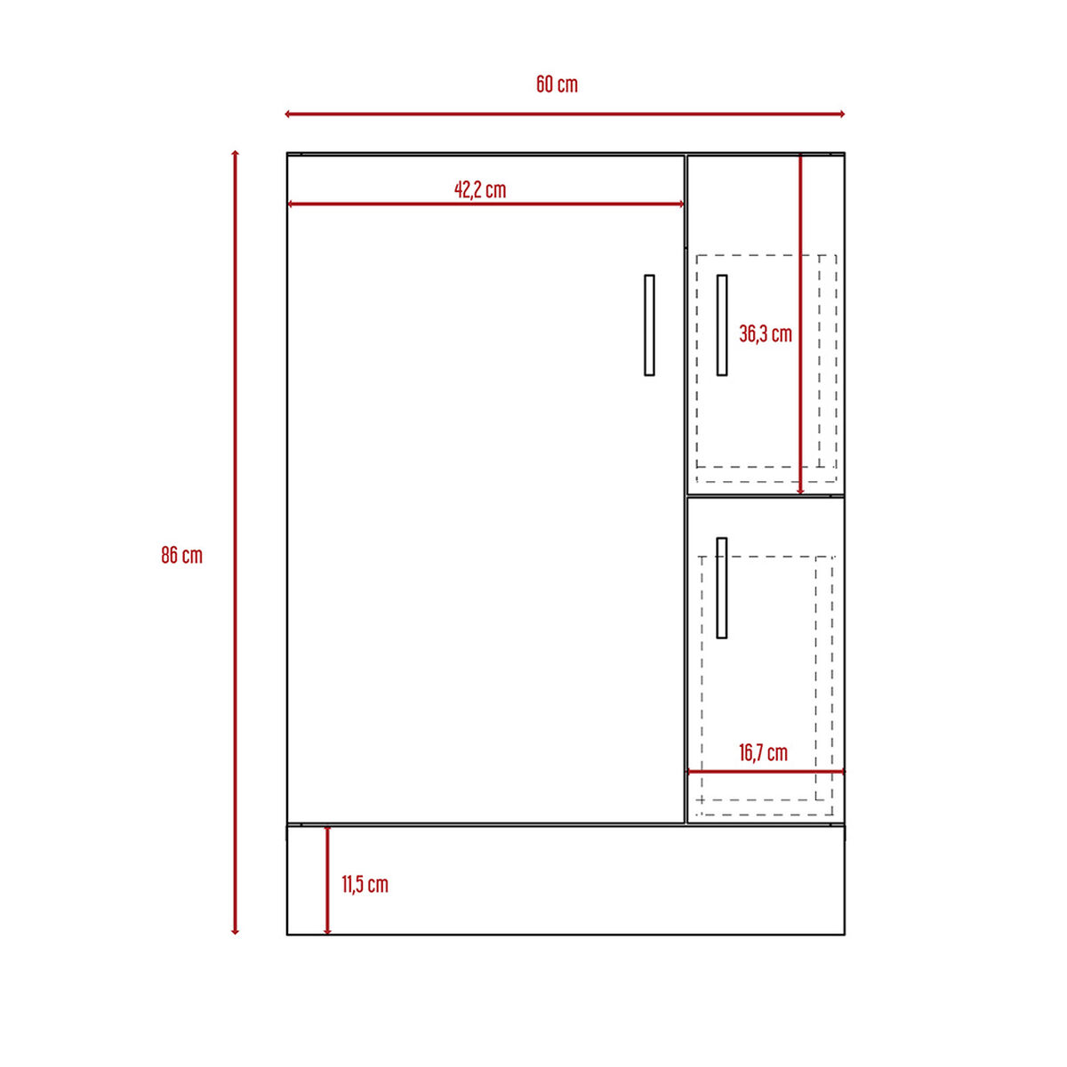 Mueble de Baño + Espejo TuHome Vanguard