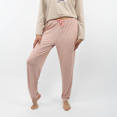 Pantalón Pijama Mujer Portman Club Beige, Oliva