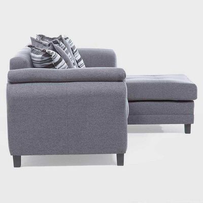 Imagen 2 del producto Sofá Seccional Derecho Living Factory Mustang 4 Cuerpos Gris