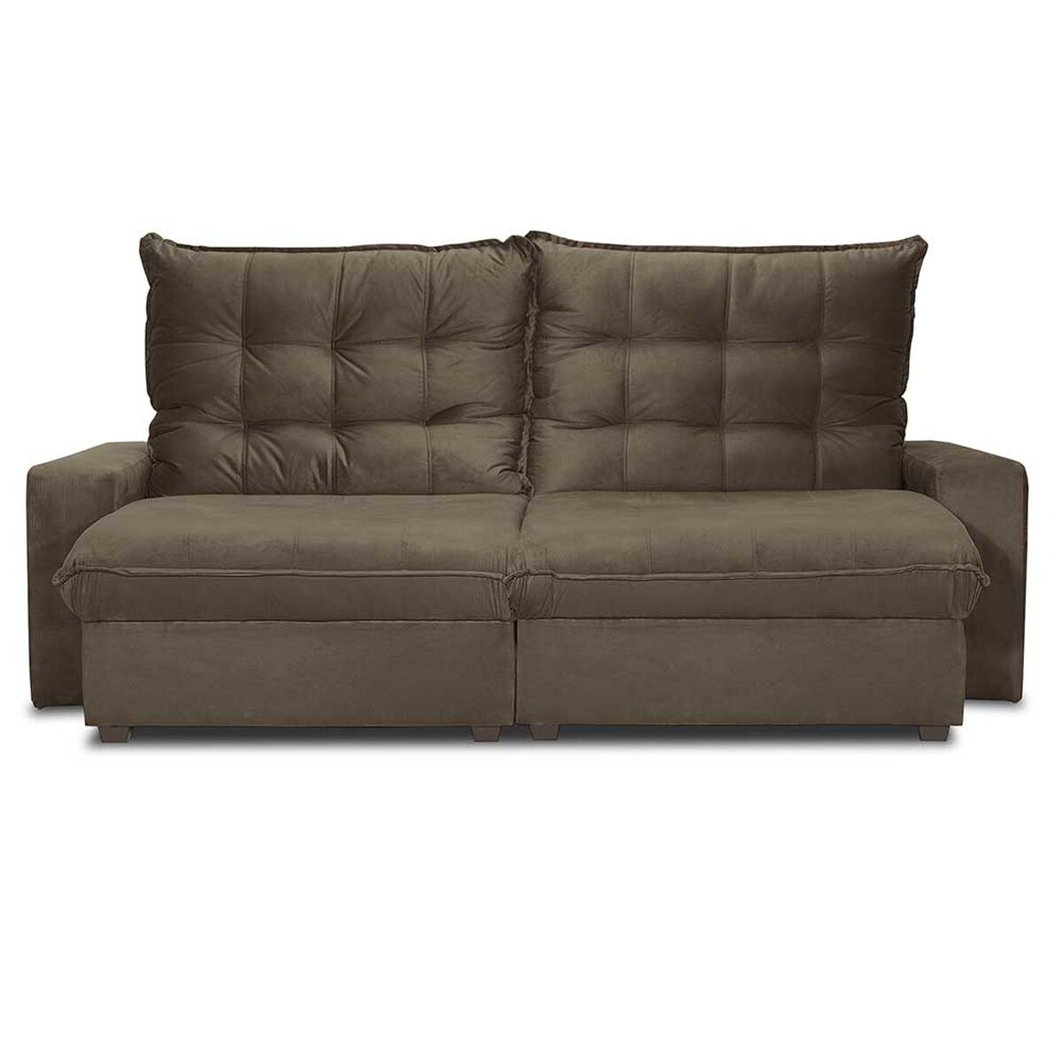 Sofá Reclinable Innovamuebles Magestic 2 Cuerpos Chocolate