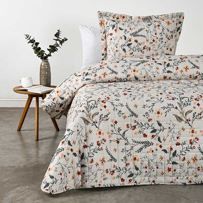 Cubrecama American Family 1,5 Plazas Sarah Beige